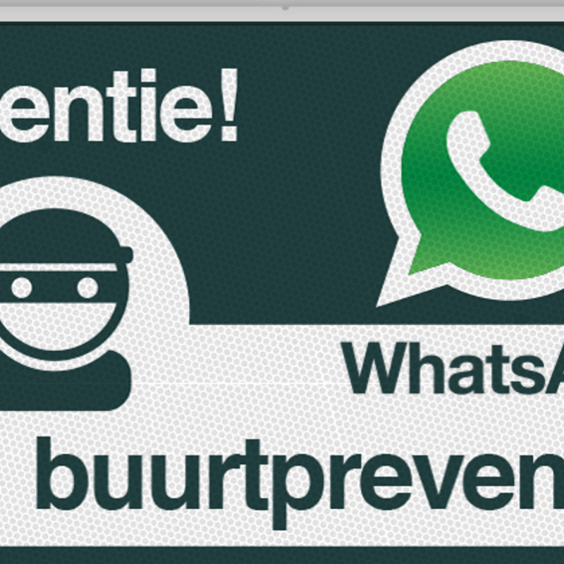 bord whatsapp buurtpreventie
